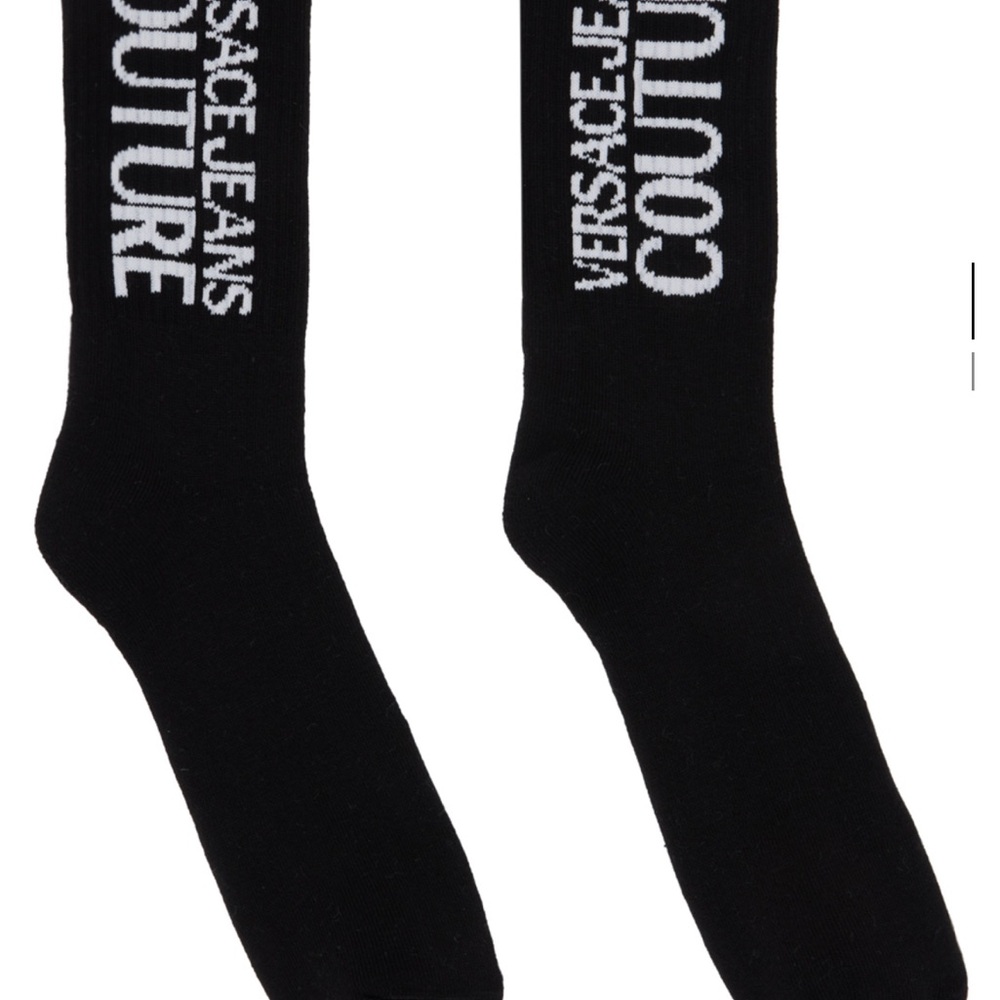 Versace Jeans Collection Black Casual Socks